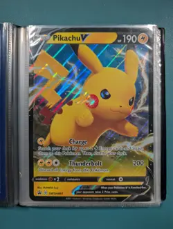 Pokemon Jumbo Card Lot (7 Cards Plus Binder) Lucario, Dark Sylveon, Pikachu - Image 5