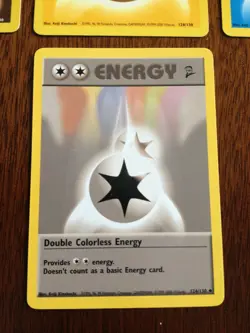 Pokemon Complete set of Base 2 Energy Card's Double Colorless VG/EX - Image 3