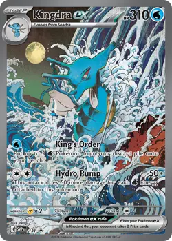 Kingdra ex 131 Sv: Scarlet & Violet Promo Cards Holo for sale online - Image 3