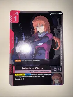 Gundam TCG Card Game GD01-093 Marisa Cruz English Foil CCG - Image 1