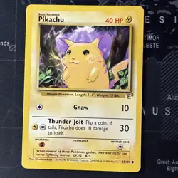 Pikachu - ( Stamped) 058/102 Miscellaneous Cards & Products Regular - Image 1