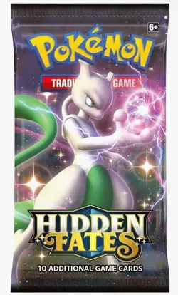 Pokemon Trading Card Game Sun & Moon Hidden Fates Booster Pack 609411429020 - Image 1