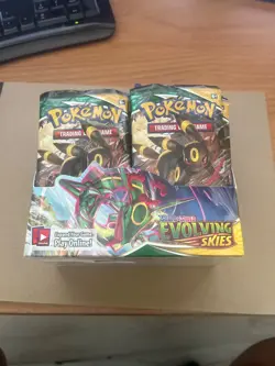 1x EMPTY - Pokemon Evolving Skies Booster Box w Empty Packs - No cards - Image 2
