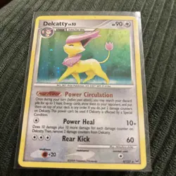 Pokemon Holo Rare Card : Delcatty 4/127 (Platinum Base) - Image 1