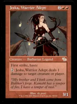 MTG Jeska, Warrior Adept LP Light Play Judgment [4588] - Image 1