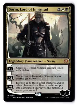 Sorin, Lord Of Innistrad NM* The Lost Caverns Of Ixalan ENGLISH 0289 -UnltdCards - Image 1