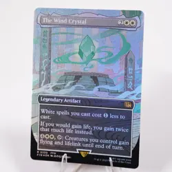 The Wind Crystal Borderless 330 Foil FIN Final Fantasy MTG NM See Video - Image 3