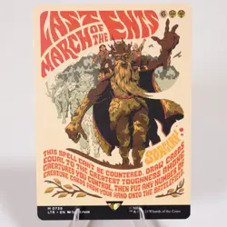 Last March of the Ents Borderless Poster 739 LoTR MTG NM Regular See Video - Image 1