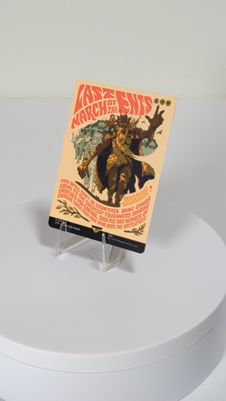 Last March of the Ents Borderless Poster 739 LoTR MTG NM Regular See Video - Image 2