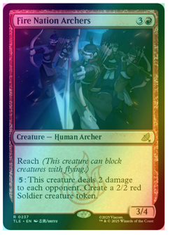 Fire Nation Archers - Foil Avatar MTG - Image 1