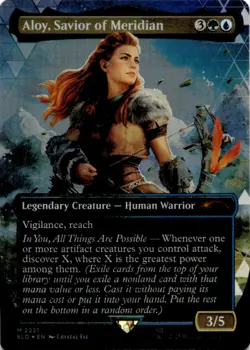 MTG Aloy, Savior of Meridian (Rainbow Foil) Foil NM Secret Lair Drop Magic - Image 1