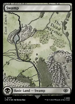 Near Mint x 1 Swamp (0717) - Surge Foil The Lord of the Rings: Tales of Middle-e - Image 1