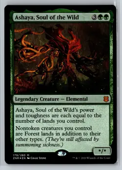 Ashaya, Soul of the Wild Holo M Zendikar Rising 179 NM - Image 1