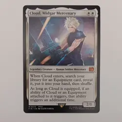 Cloud, Midgar Mercenary MTG Mythic Rare Magic: The Gathering Final Fantasy 7 - Image 1