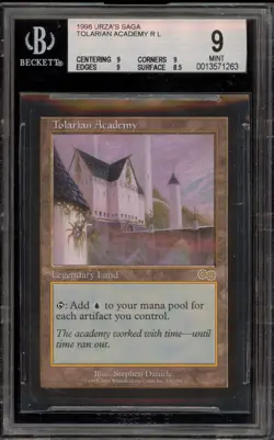 Magic The Gathering MTG Tolarian Academy Urza's Saga Rare BGS 9 Mint - Image 1