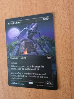 MTG Crypt Ghast FOIL Borderless Duskmourn Nightmare Bundle Exclusive 0368 NM - Image 2