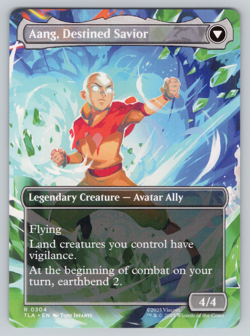 Aang, at the Crossroads Borderless 304- MTG Avatar: The Last Airbender TLA - Image 2