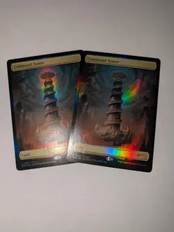 MTG 2x Command Tower Turbo tower textless Foil promo Full Art 0002 TLA Avatar - Image 1