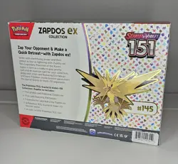 Pokemon TCG SV: Scarlet & Violet 151 Zapdos ex Collection Box | Sealed | 4 Packs - Image 2