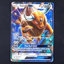 Tauros GX 100/149 - Sun Moon Base Set - Pokemon Card - Image 1