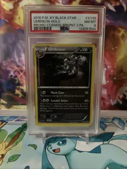 Pokemon TCG Umbreon Black Star Promos Holo Card XY96 PSA 8 - Image 1