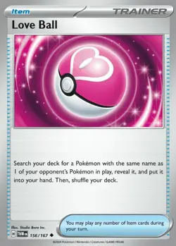 x4 Love Ball - 156/167 - Uncommon Pokemon SV06 Twilight Masquerade M/NM - Image 1