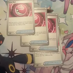 Love Ball 156/167 x4 - 4x Trainer Playset Pokemon S&V Twilight Masquerade - Image 1