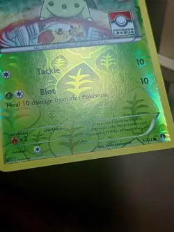 MP Pokemon XY Breakpoint 1/122 Chikorita Reverse Holo League Promo Stamped - Image 5