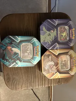 Pokemon Triple Whammy Tin 3-Pack - Tyranitar, Slaking, Darkrai - Sealed Lot New - Image 1