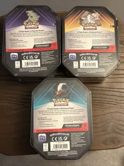 Pokemon Triple Whammy Tin 3-Pack - Tyranitar, Slaking, Darkrai - Sealed Lot New - Image 3