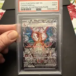 2023 POKEMON OBF EN-OBSIDIAN FLAMES SPECIAL ILLUSTRATION RARE CHARIZARD EX PSA 9 - Image 1