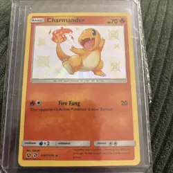 Pokemon TCG Shiny Holo Rare Charmander SV6/SV94 Hidden Fates Shiny Vault NM - Image 1