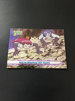 Pokemon We're Blasting Off Again Foil Topps The Movie 2000 #71 - Team Rocket - Image 1