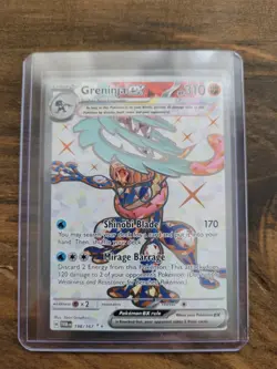 Pokemon TCG Greninja EX 198/167 NM Twilight Masquerade FAST SHIPPING - Image 1