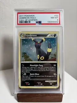 Umbreon #22 Pokemon Call of Legends PSA 8 - Image 1