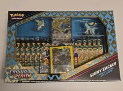 NEW Pokemon TCG Crown Zenith Premium Figure Collection Shiny Zacian 820650851636 - Image 1