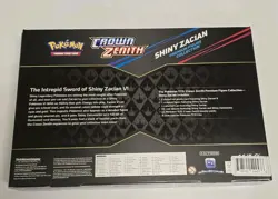 NEW Pokemon TCG Crown Zenith Premium Figure Collection Shiny Zacian 820650851636 - Image 2
