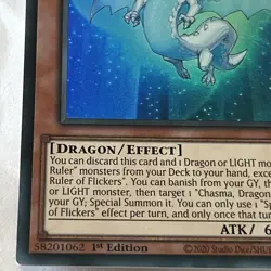 YUGIOH SPECTRAL, DRAGON RULER OF FLICKERS ULTRA RARE NM ALIN-EN018 - Image 4