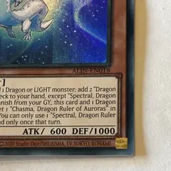 YUGIOH SPECTRAL, DRAGON RULER OF FLICKERS ULTRA RARE NM ALIN-EN018 - Image 5