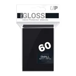 Ultra Pro Pro Black Gloss Small Deck Yugioh Protector Sleeves 60 Per Pack 74427829643 - Image 1