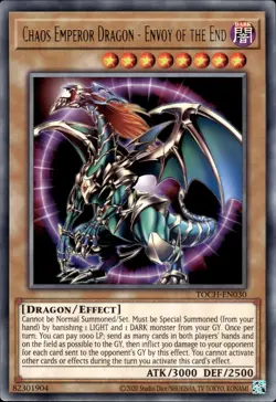 Chaos Emperor Dragon - Envoy Of The End - Rare TOCH-EN030 - NM - YuGiOh - Image 1