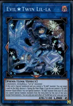 Evil Twin Lil-la 1st Ed Secret BLCR-EN097 Yu-Gi-Oh! - Image 1