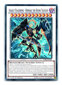 Assault Blackwing - Onimaru the Divine Thunder - TDIL-EN049 - Super Rare Yugioh - Image 1