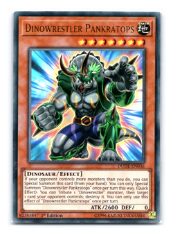 Dinowrestler Pankratops - DUDE-EN036 - Ultra Rare - 1st Edition Yugioh - Image 1