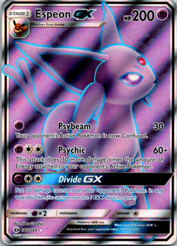 Espeon GX 140/149 Sun & Moon Base Full Art Ultra Rare Pokemon Card NM - Image 1