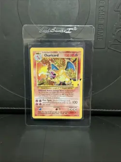 Pokemon TCG Charizard Celebrations Classic Collection Holo Rare Card 4/102 - Image 1
