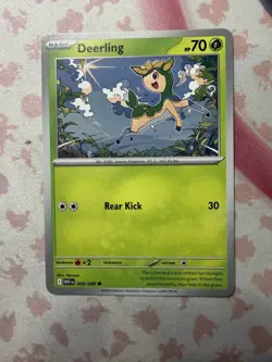 Deerling Common SV: White Flare 006/086 NM English Pokemon Card - Image 1