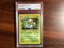 1999 POKEMON GAME Card #30 IVYSAUR BASE SET UNLIMITED NM-MT PSA 8 - Nice - Image 1