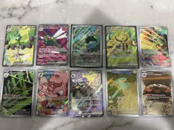 10 Pokemon Destined Rivals Card Lot EX/IR Pack Fresh! - Image 1