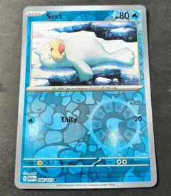 Pokemon 151 Seel Reverse Holo Common Card 086/165 NM - Image 1